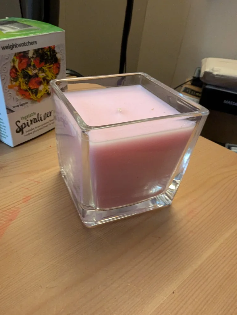 Pink Square Candle thumbnail