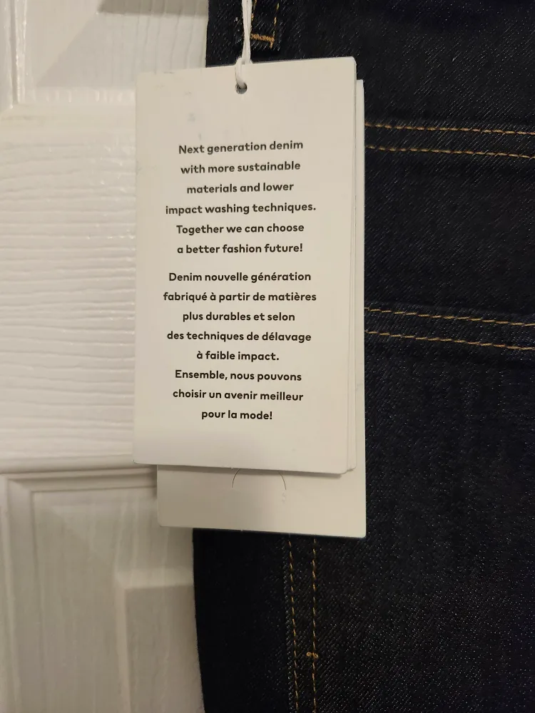 New H&M Women's Dark Blue High-Rise Jeggings - Size L image indicator(10)