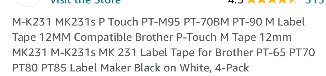 Brother P-Touch Label Maker Tape - photo 2