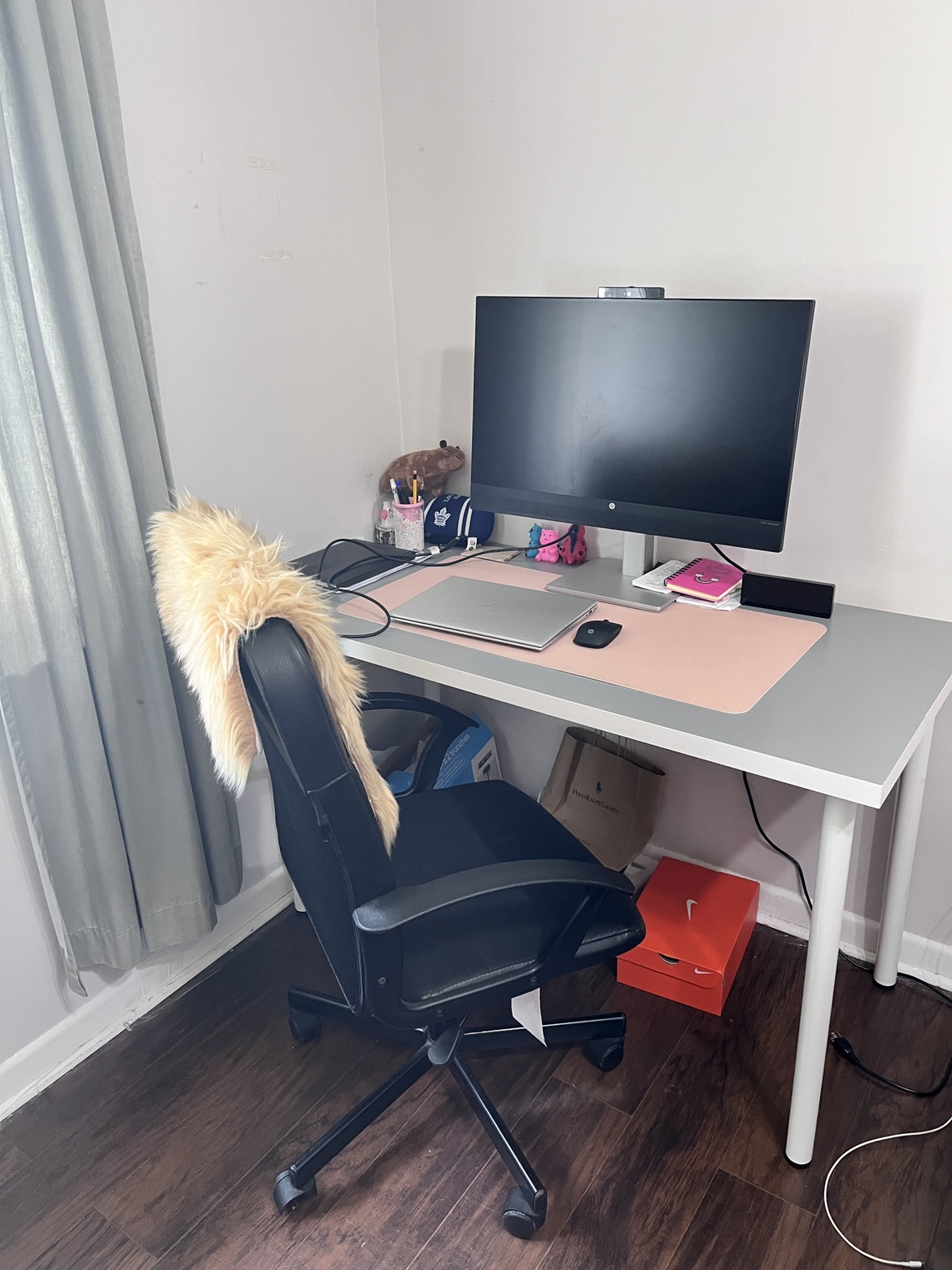 Desk and chair