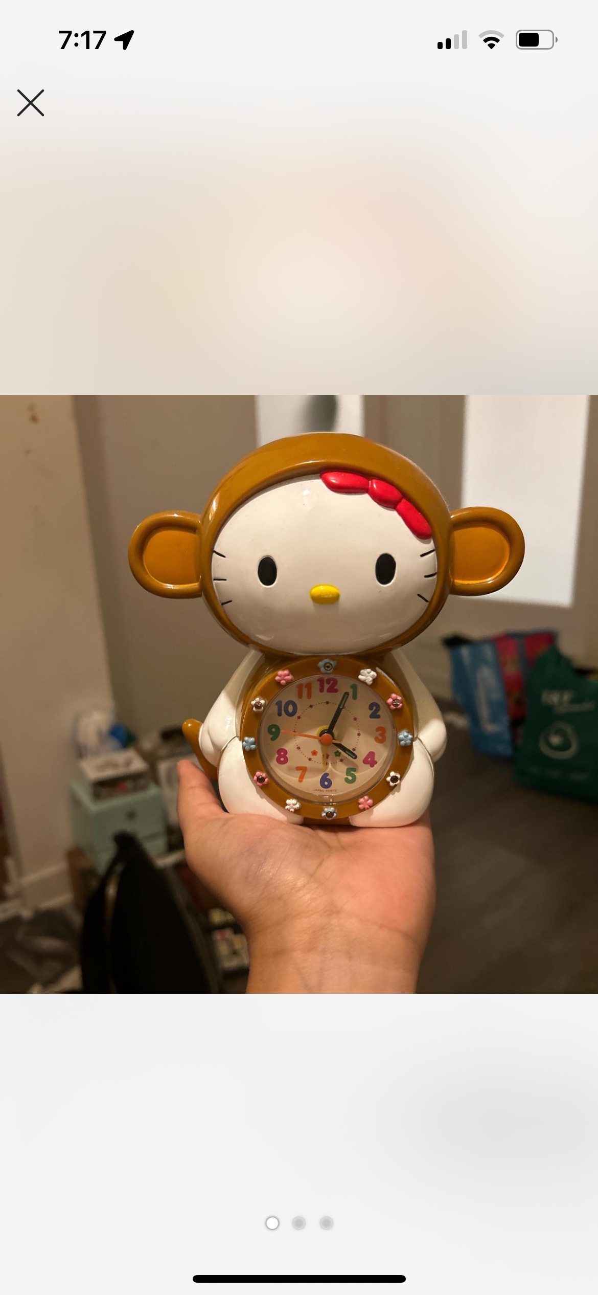 Hello Kitty Monkey Alarm Clock