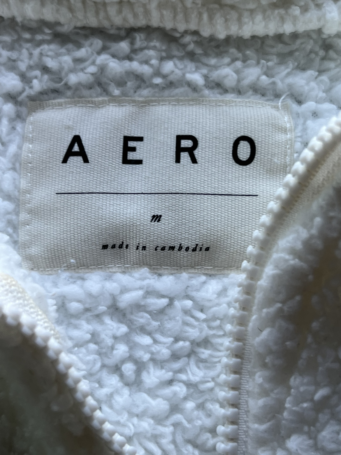 Aeropostale White Fleece Pullover - photo 2