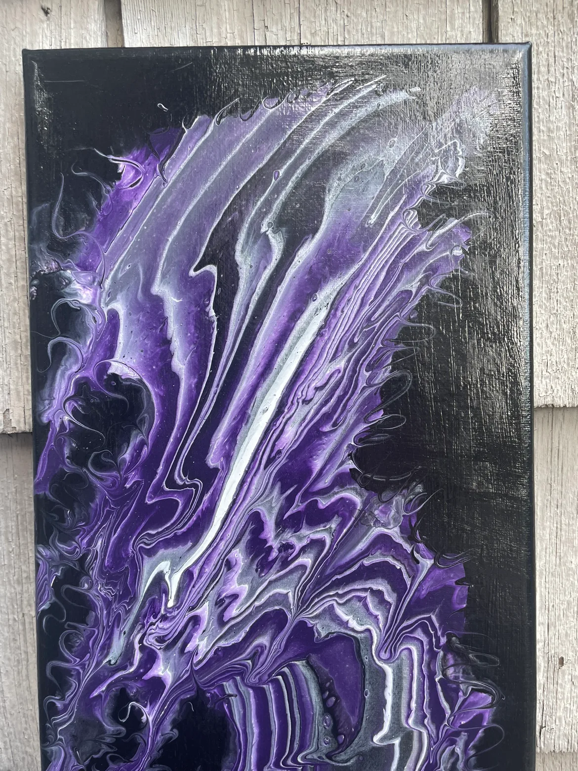 Purple Dragon Acrylic Pour Painting image indicator(3)