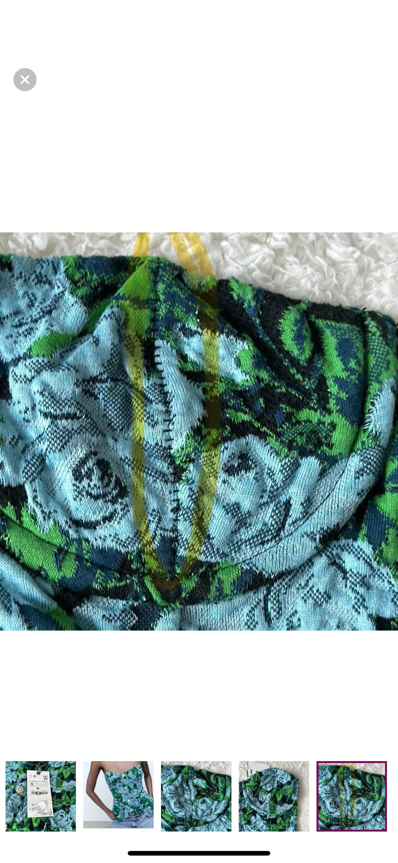 Zara Floral Strapless Top image indicator(8)