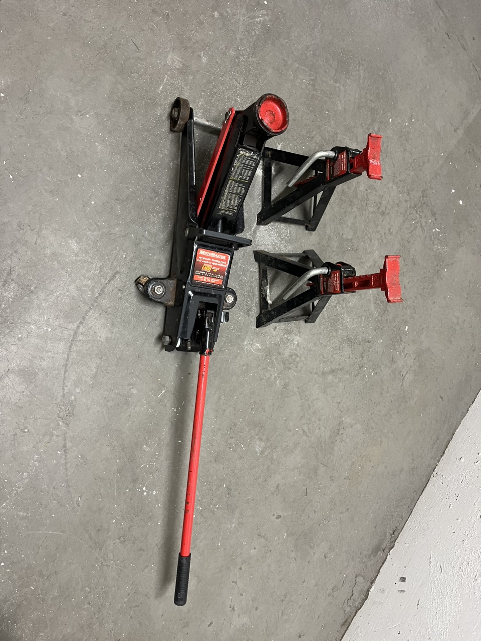 Car Jack, Jack Stands & Oil Drain Pan - photo 3