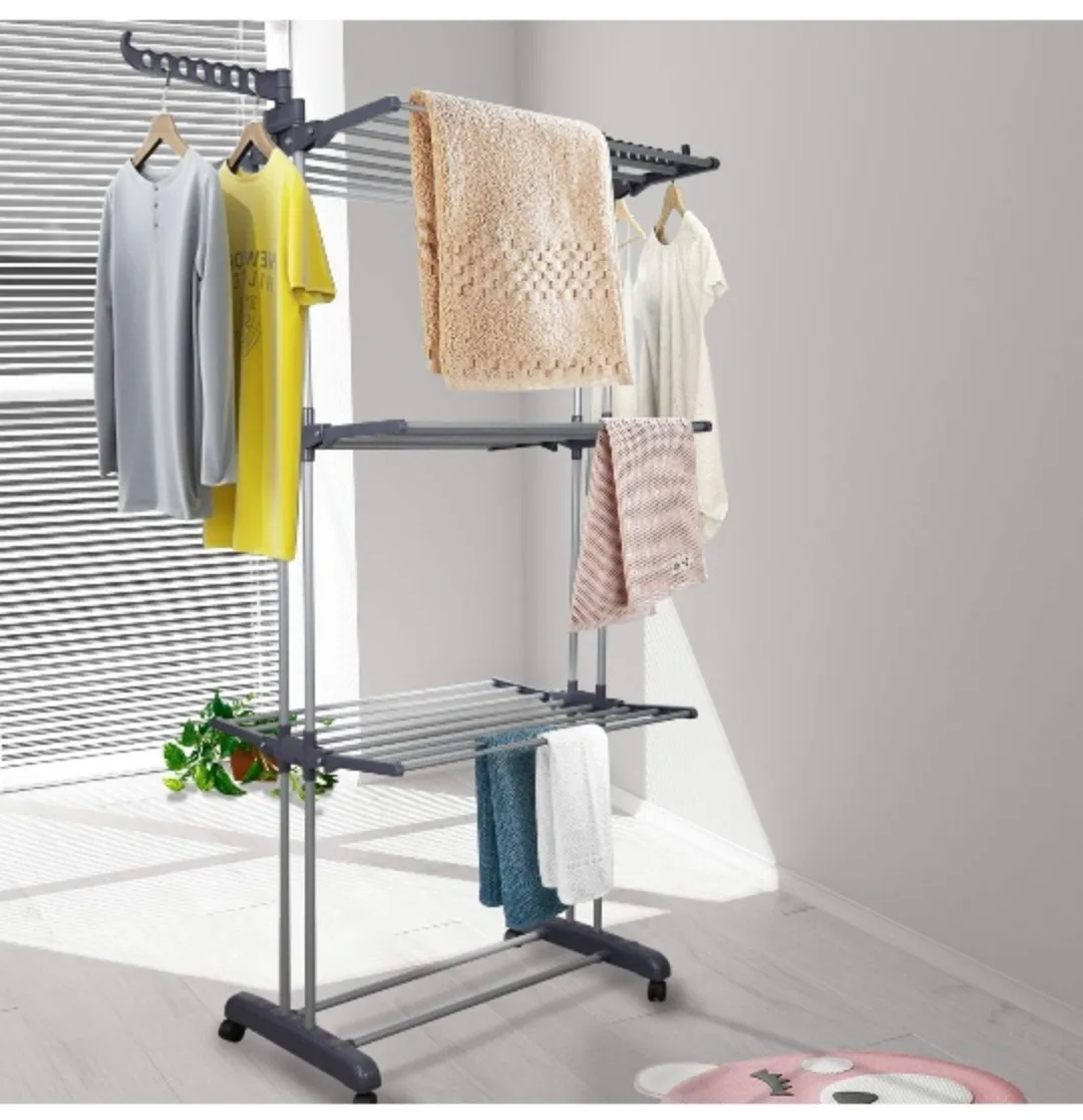 Clothes Dryer and hanger stand with wheels image indicator(2)