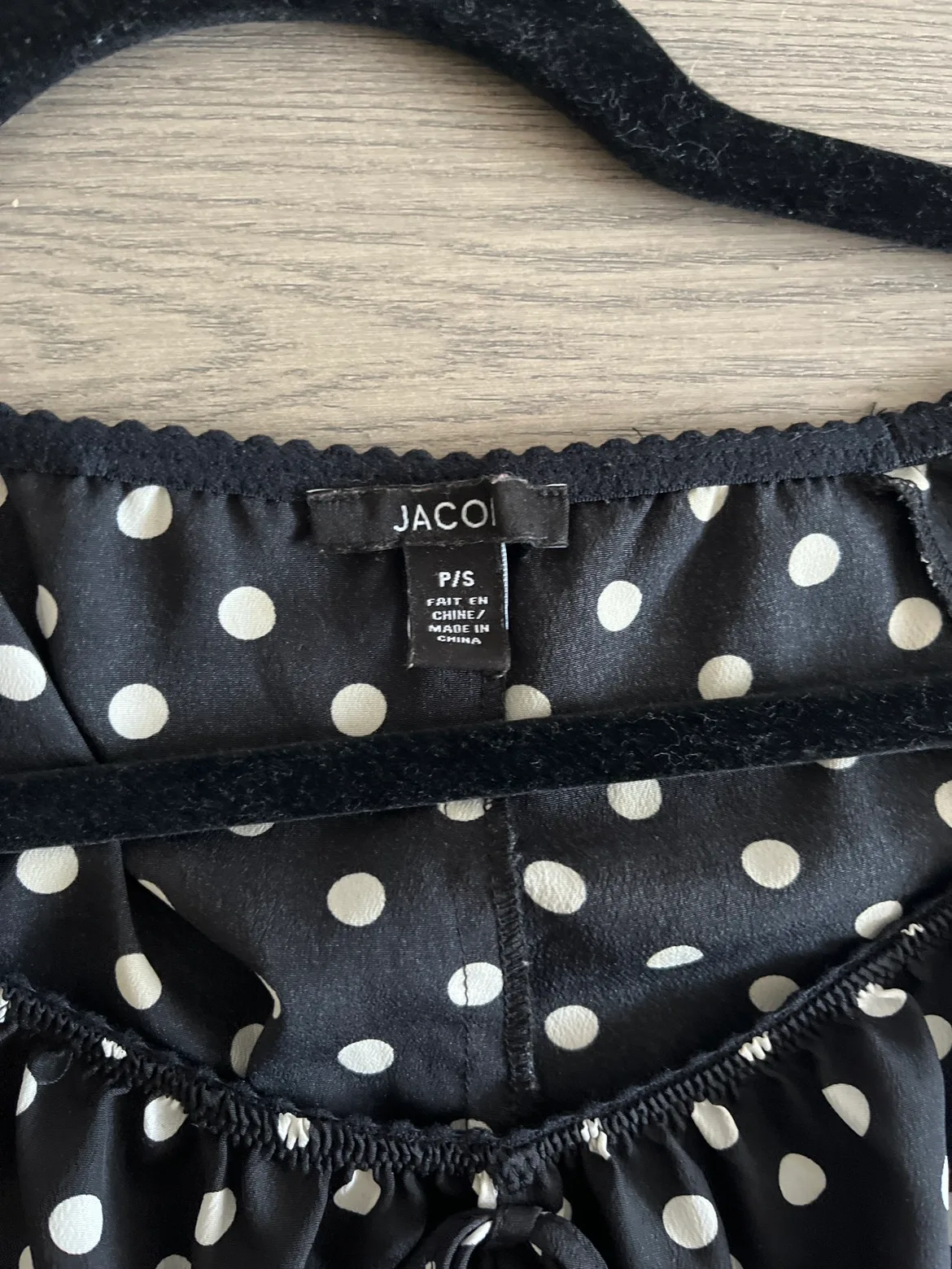 Black and White Polka Dot Blouse image indicator(2)