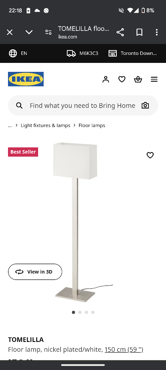 IKEA TOMElilla Floor Lamp - photo 2