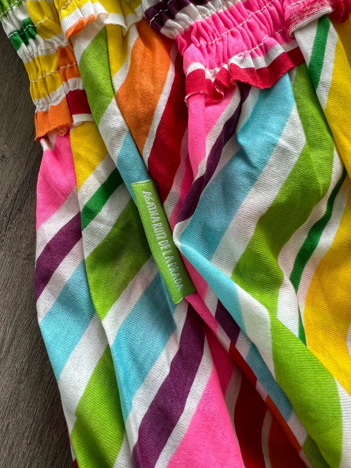 Agatha Ruiz de la Prada Rainbow Striped Maternity Top image indicator(6)