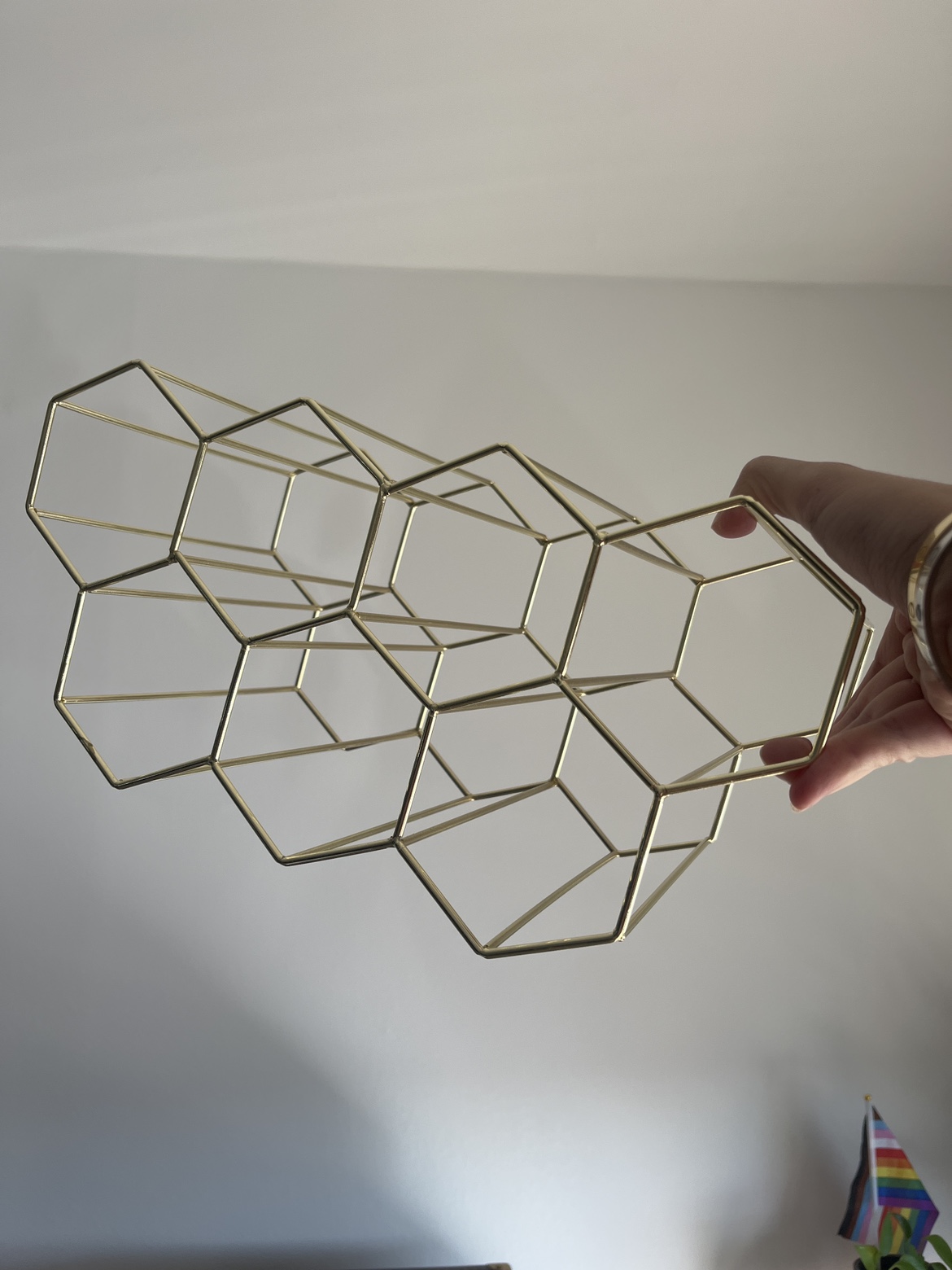 Gold Wine Rack