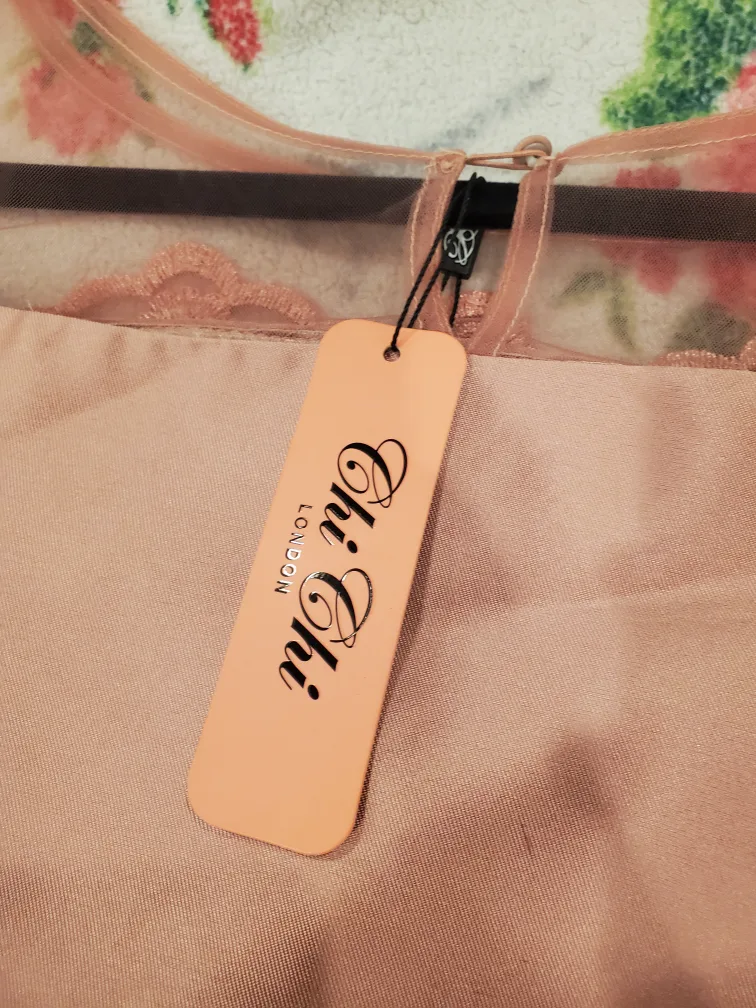 Chi Chi London Dress - Rose Gold- Size UK 14