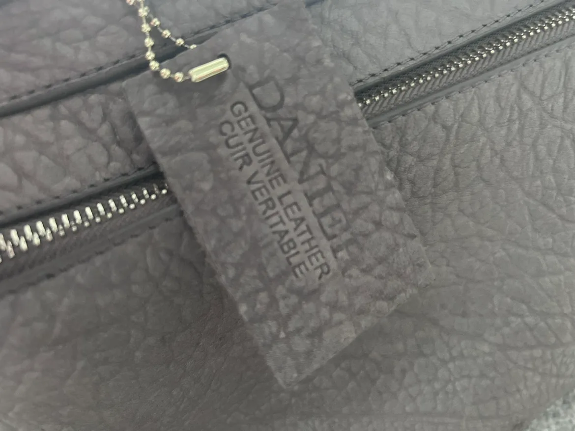 Danier Grey Leather Bag thumbnail