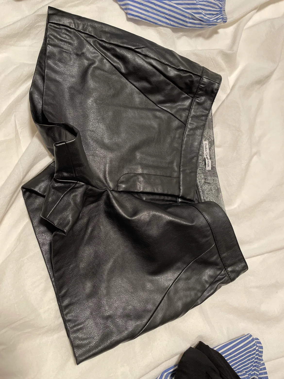 Black Leather Shorts thumbnail