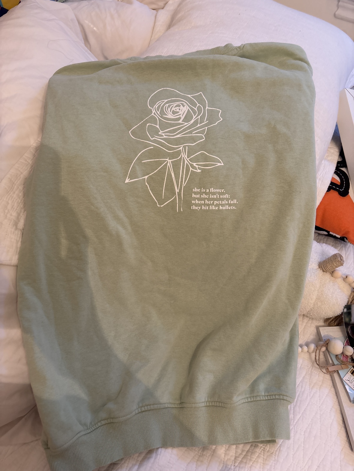 Peace Collective Green Flower Sweatshirt - photo 3