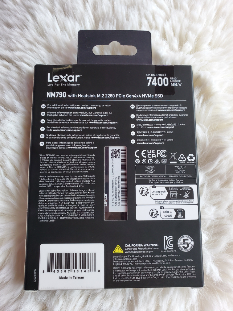 Lexar NM790 1TB M.2 2280 PCIe Gen4x4 NVMe SSD - photo 2