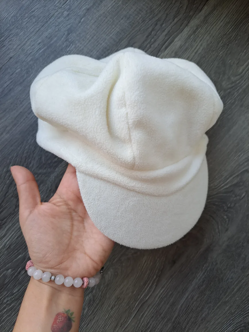 White Fleece Hat thumbnail