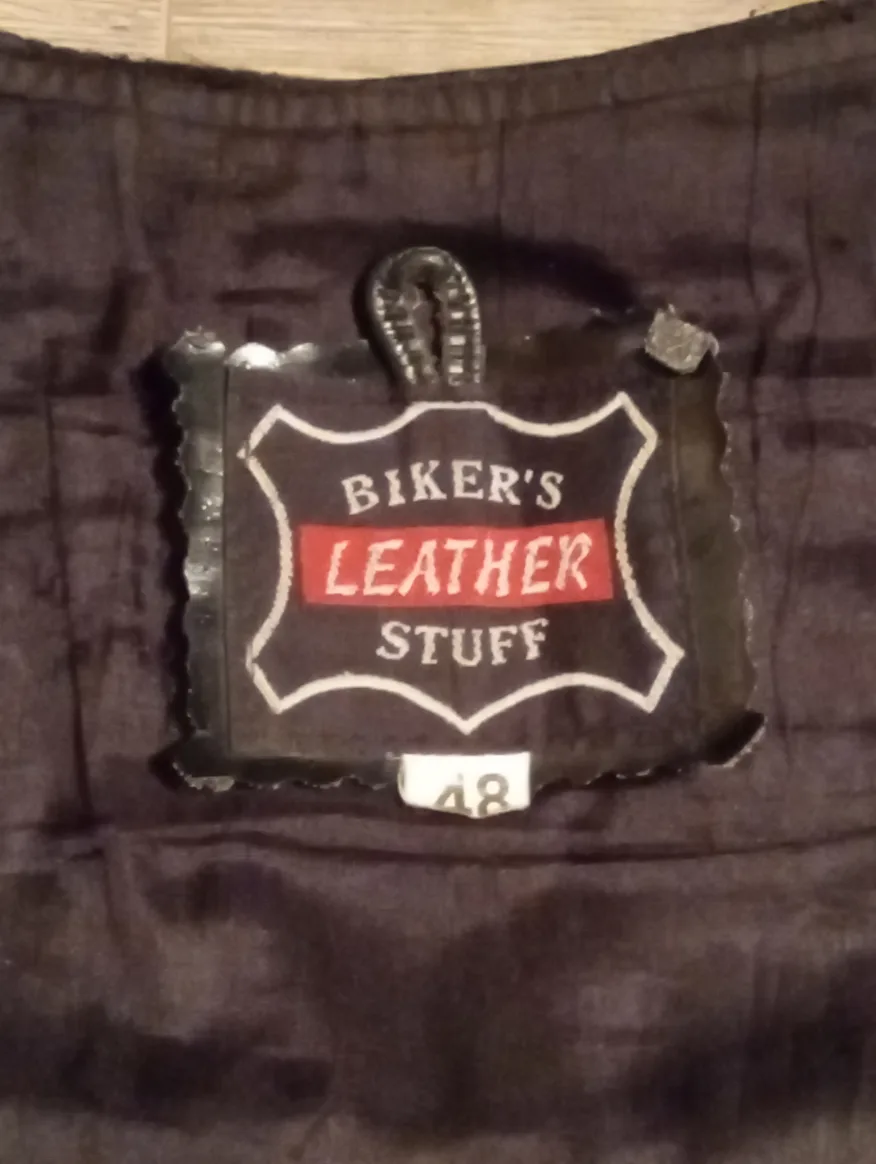 Black Biker's Leather Vest image indicator(5)