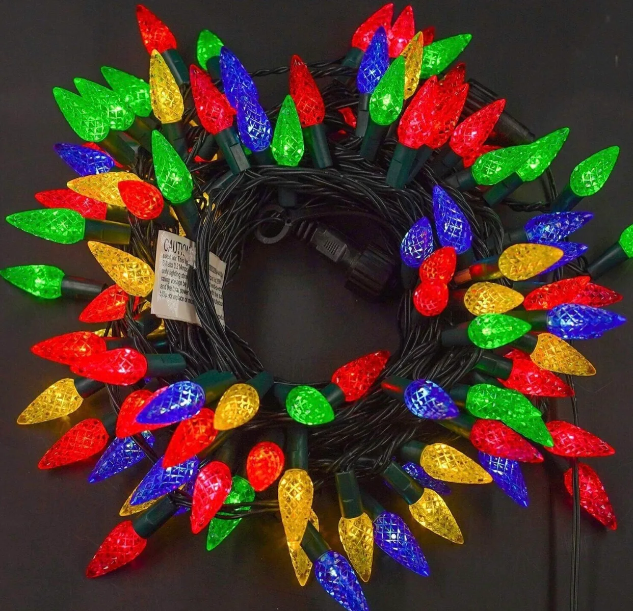 Christmas  Strawberry string lights  multicolor thumbnail