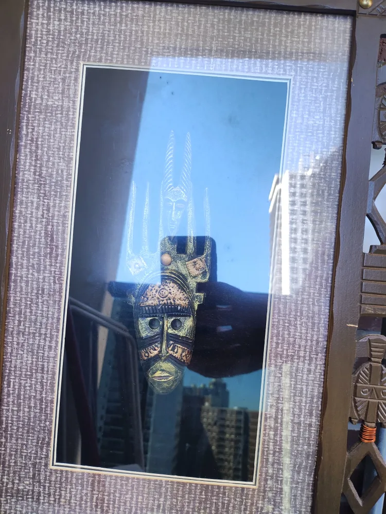 Framed African Mask Print image indicator(2)