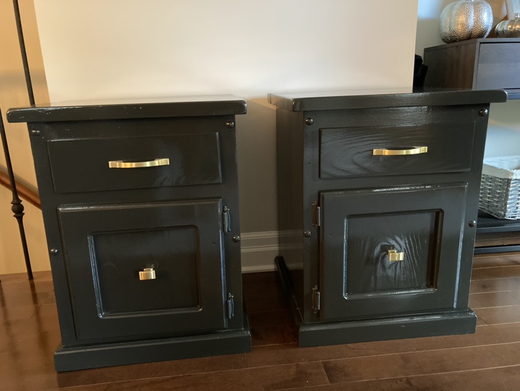Black Nightstands (Pair) - photo 4