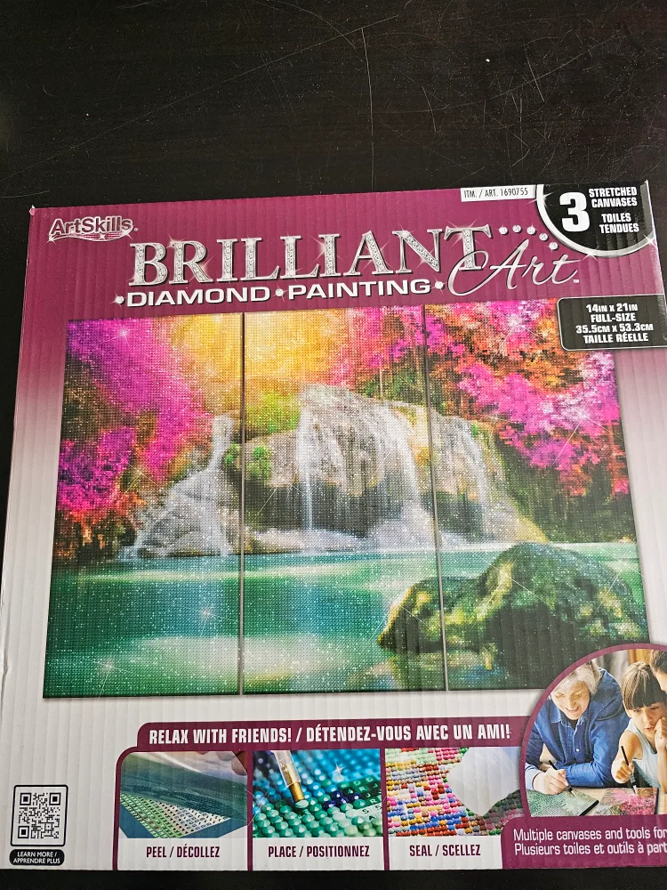 ArtSkills Brilliant Diamond Painting Kit Waterfall image indicator(2)