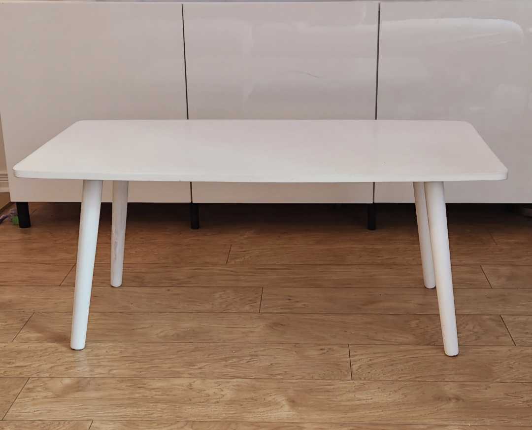 White coffee table