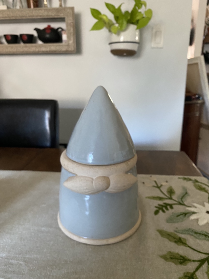 Ceramic Gnome Lidded Jar
