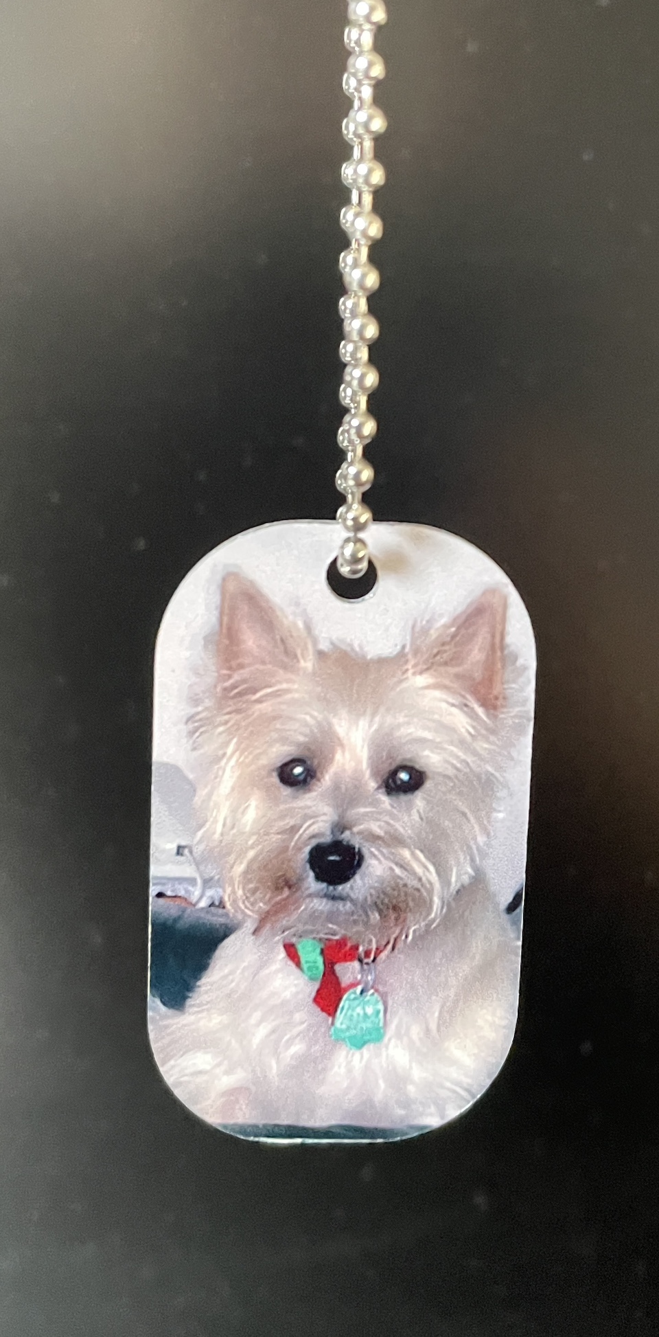 Personalized Dog Tag Keychain - photo 3