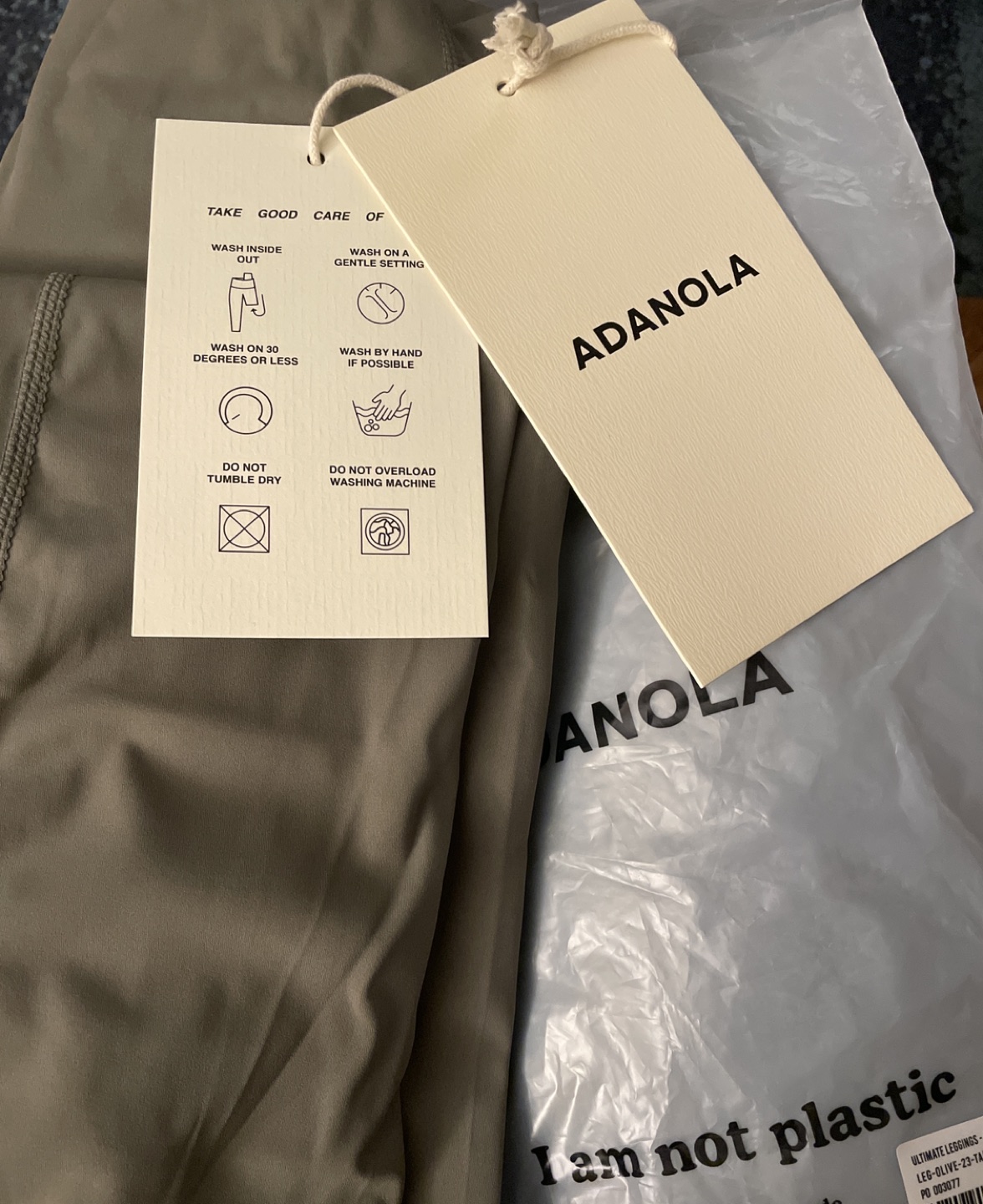 Adanola Ultimate Leggings Olive Green Tall XS
