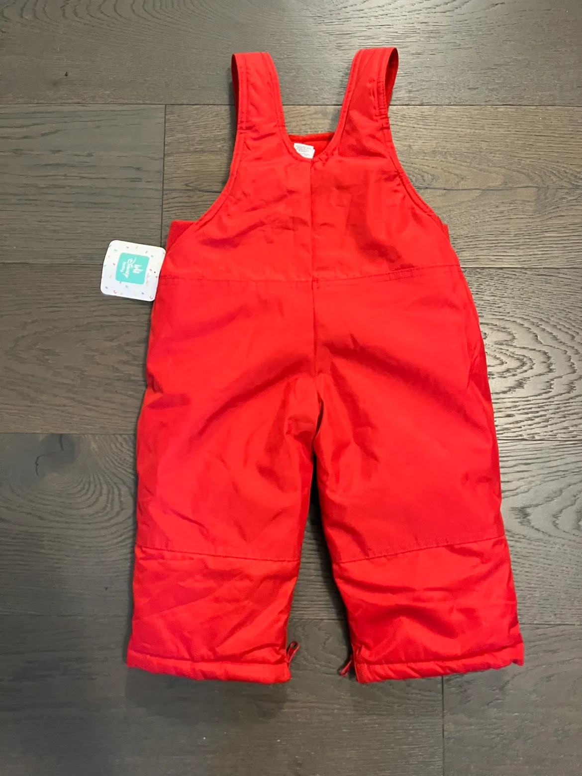 Disney kids red snowpants sz 12-18M NWT ret $115 image indicator(3)