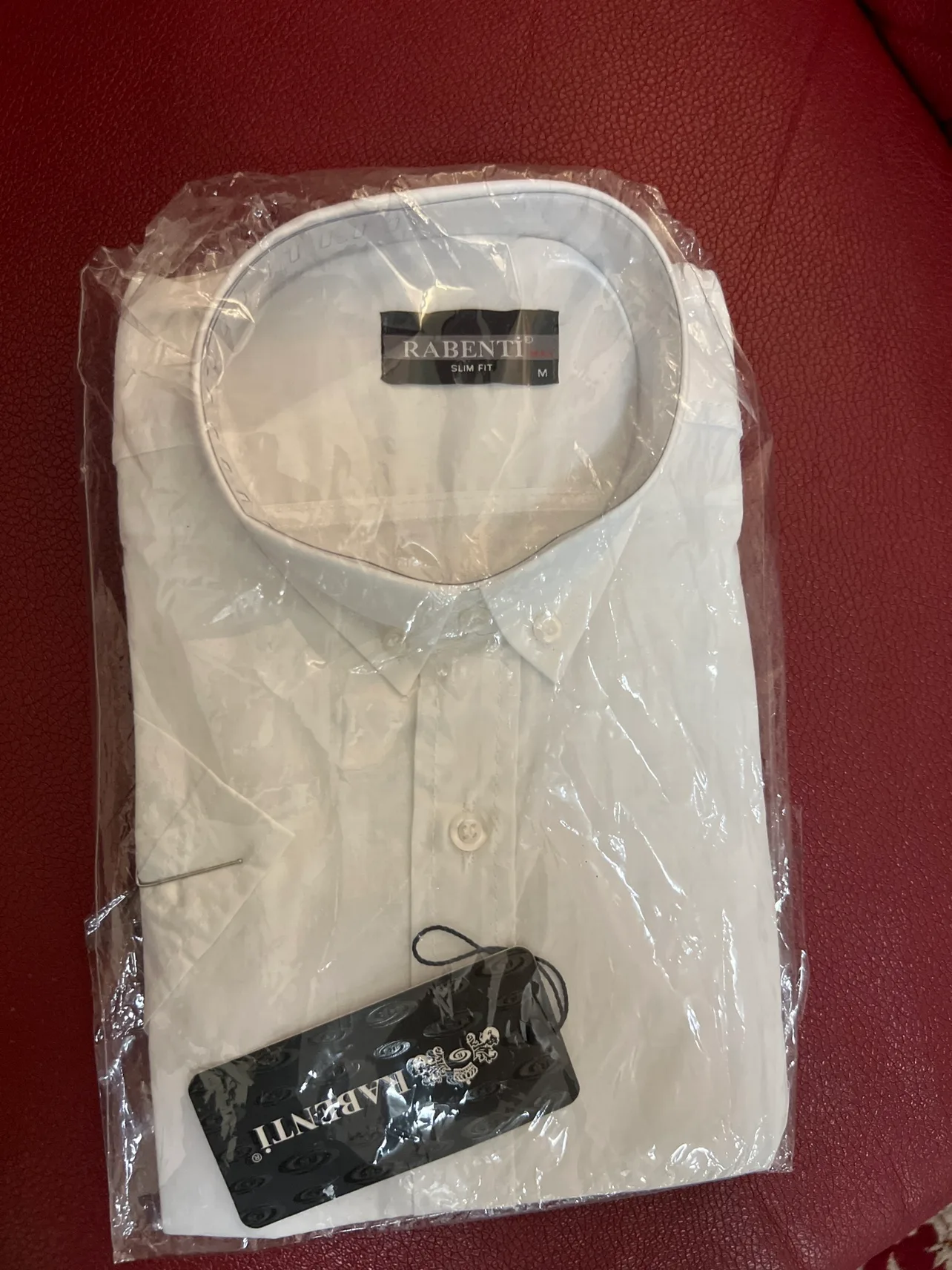 Rabenti Men's White Dress Shirt