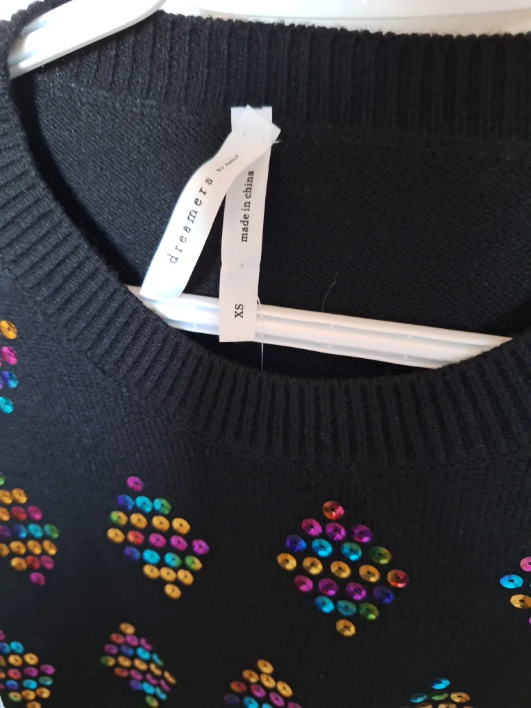 Dreamers Black Sequined Sweater image indicator(3)