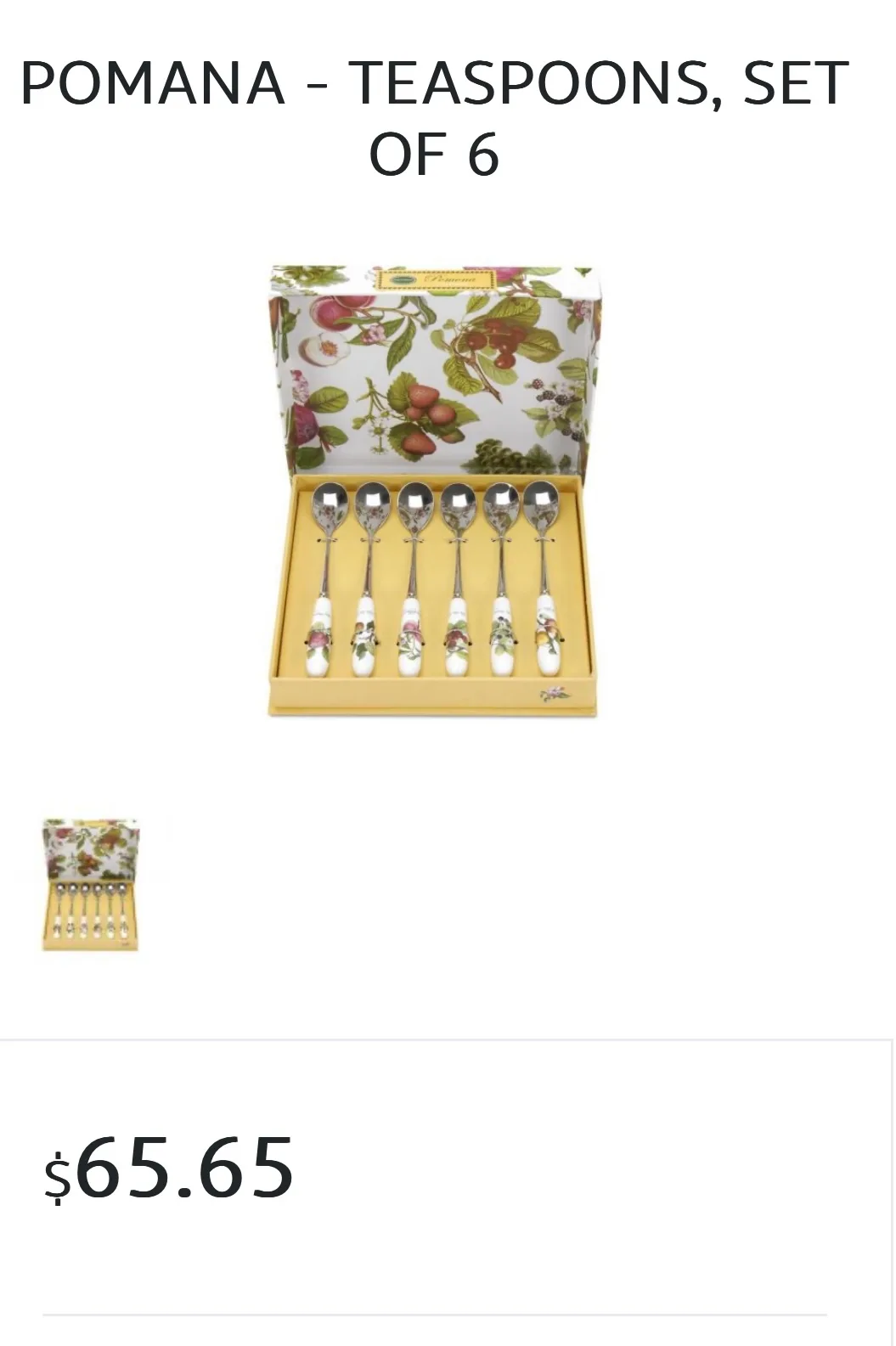 Pomona Teaspoons, Set of 6 image indicator(5)