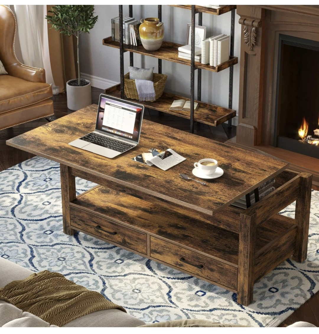 Lift-Top Coffee Table with Storage