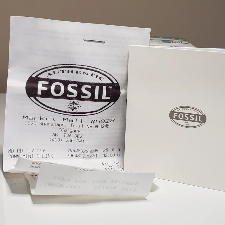 Silver Fossil Watch - photo 5