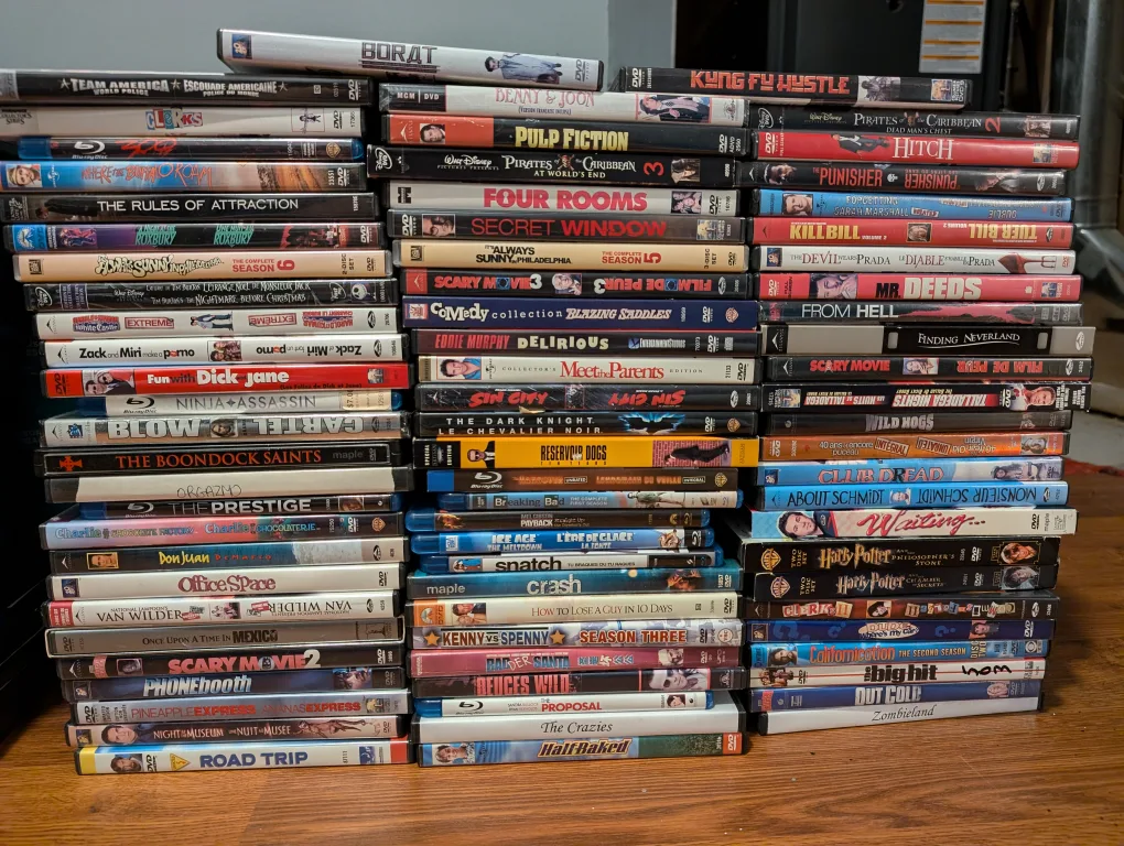 Large DVD and Blu-ray collection thumbnail