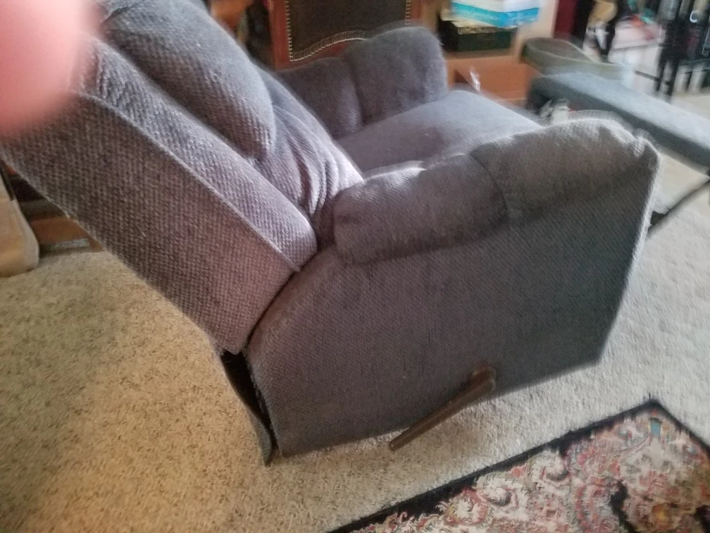 Blue rocking chair #freecycle