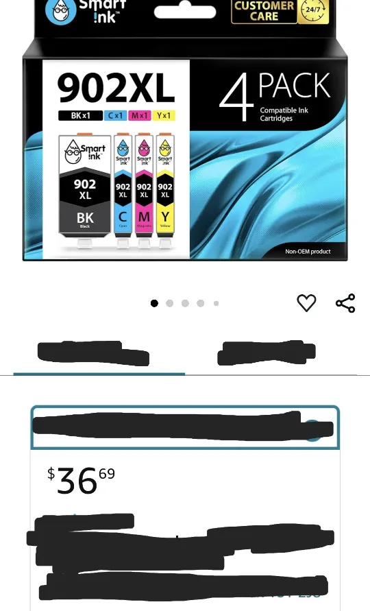 New Smart Ink Compatible Ink Cartridge Replacement for HP image indicator(2)