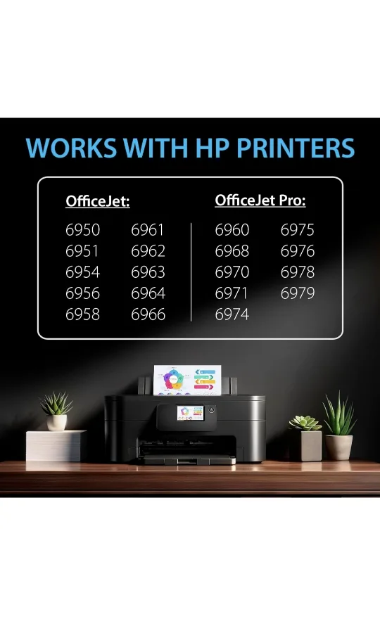 New Smart Ink Compatible Ink Cartridge Replacement for HP image indicator(3)