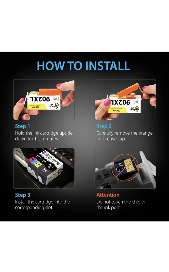 New Smart Ink Compatible Ink Cartridge Replacement for HP image indicator(6)