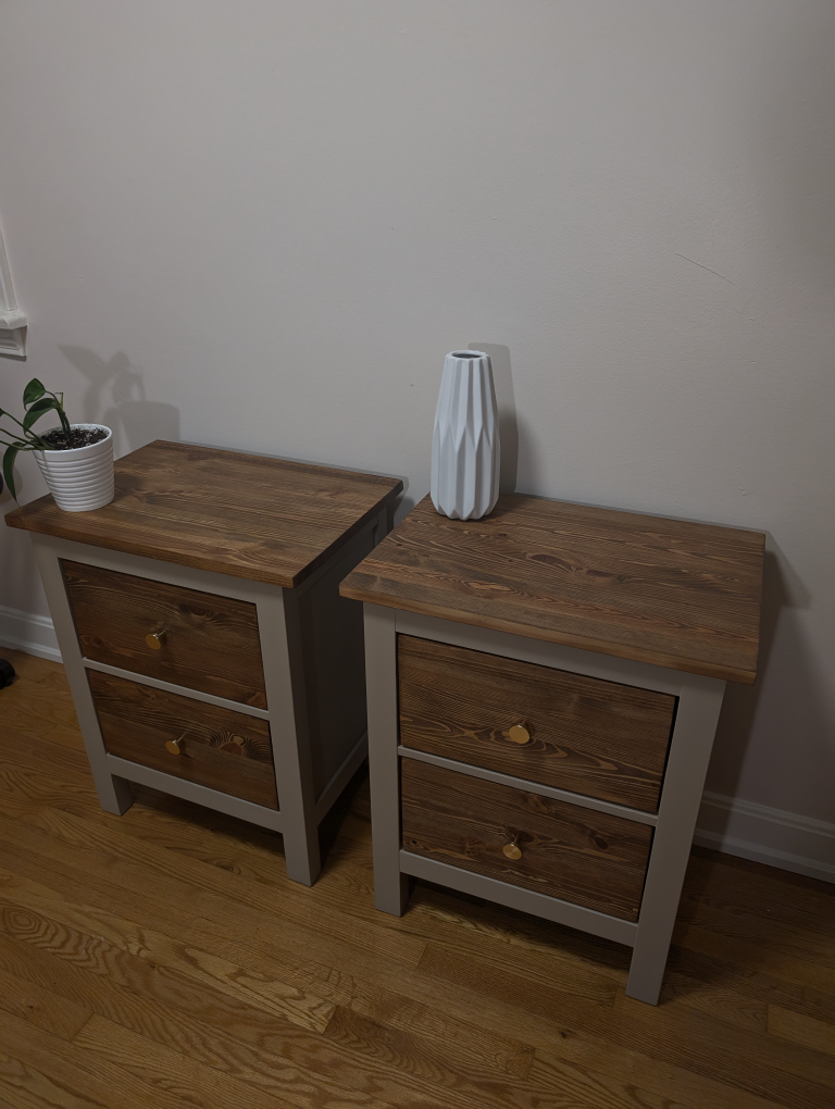 Refinished Nightstand Set - photo 2