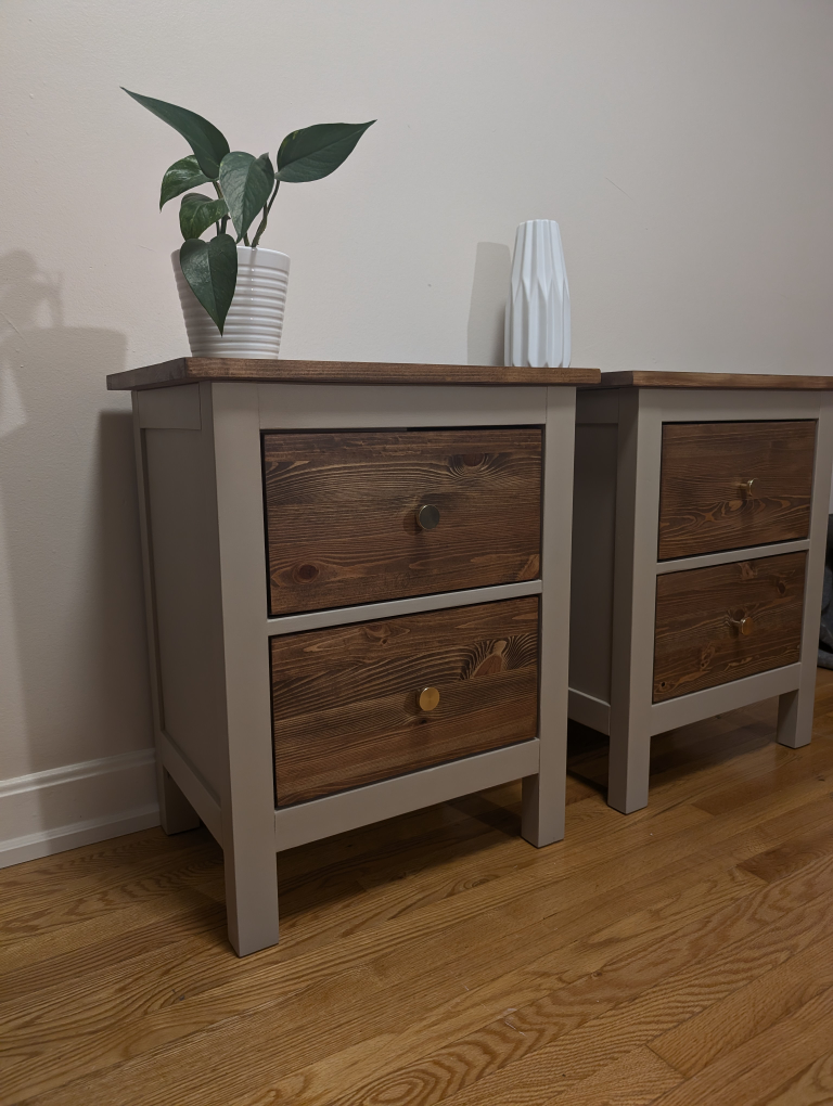 Refinished Nightstand Set - photo 3