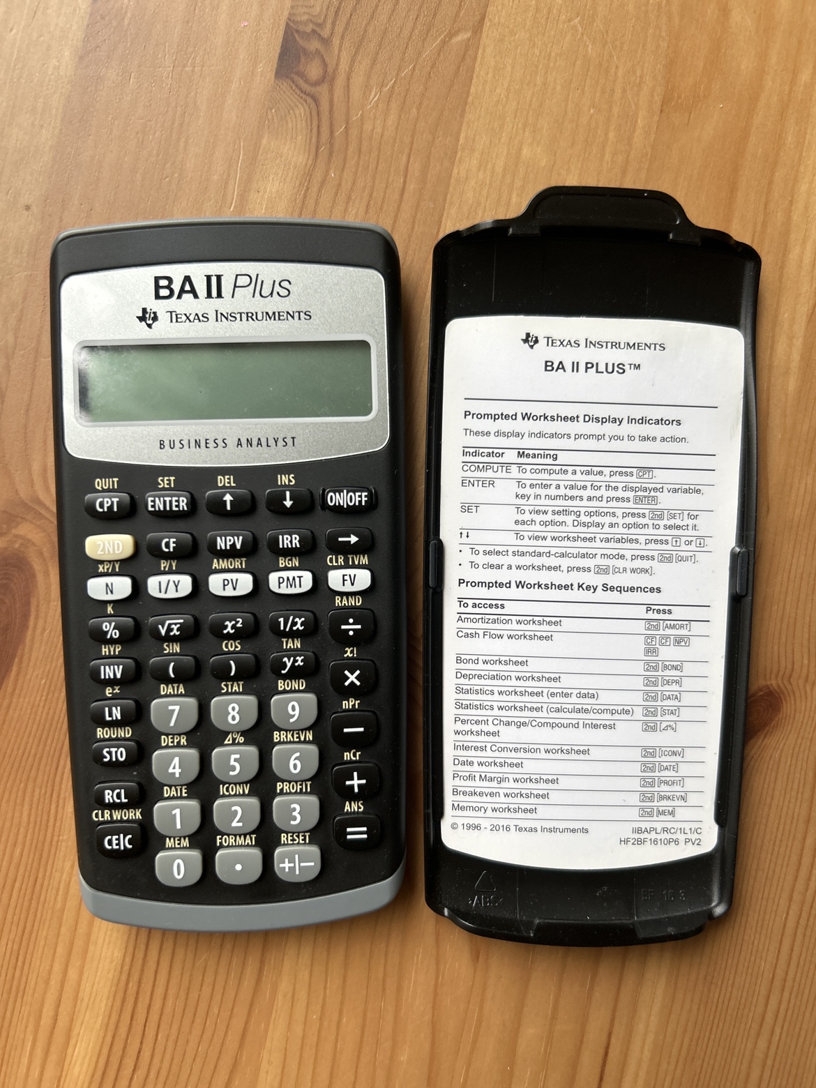 Texas Instruments BA II Plus Calculator - photo 2