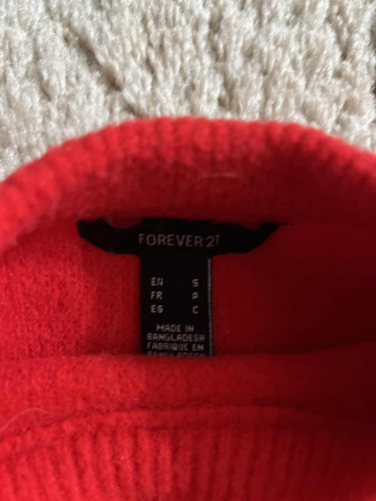 Forever 21 Red Crop Sweater - photo 2
