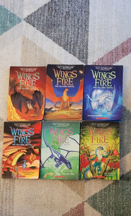 Wings of Fire Graphic Novel Books 1-5 and 7 thumbnail