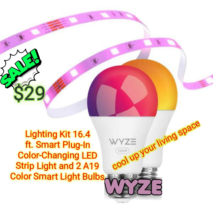 Wyze Color Smart Light Bulbs (2 Pack)