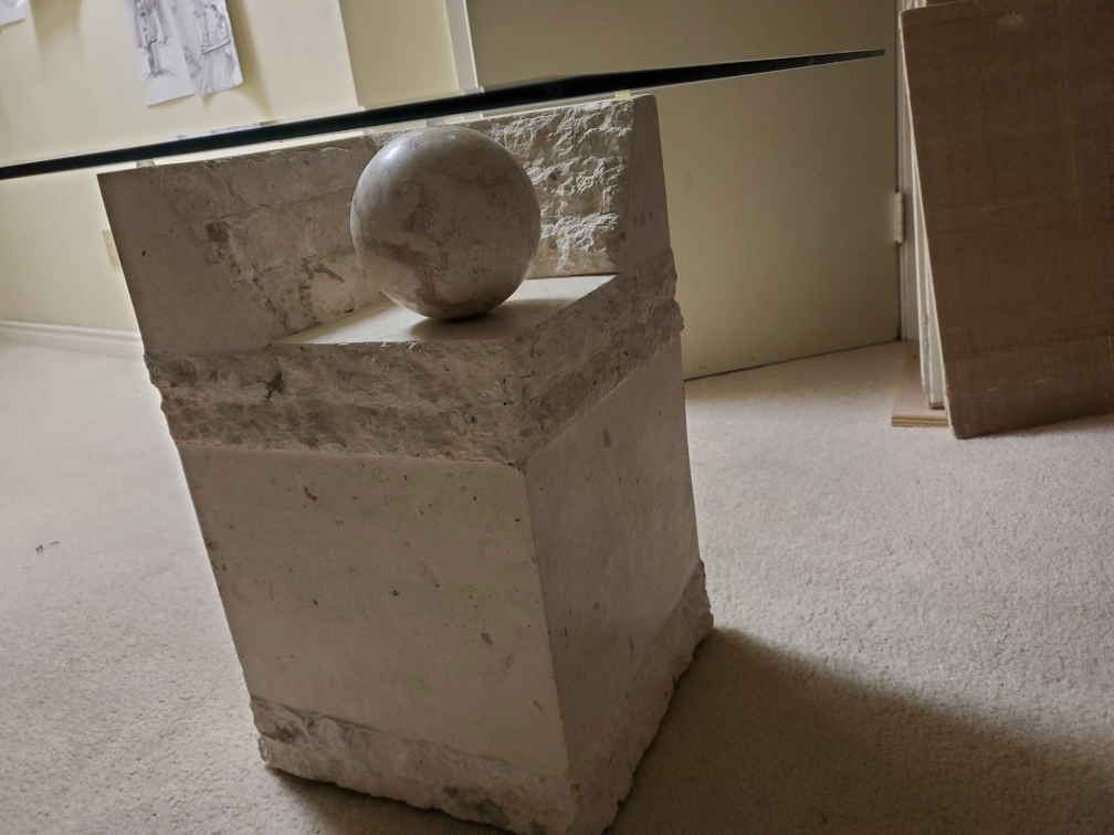 Stone and Glass Coffee Table - photo 2