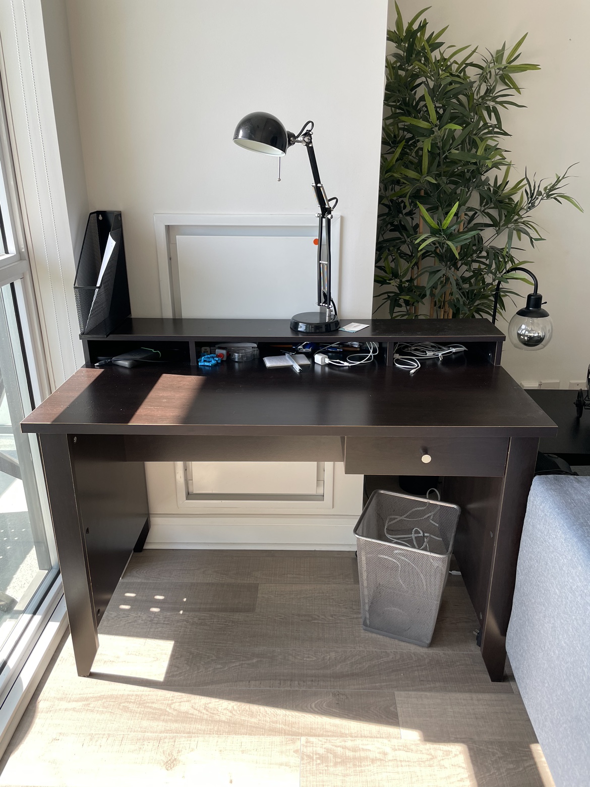 Dark Brown / Black Office Desk