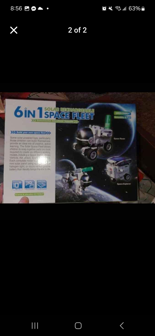 6 in 1 Solar Rechargeable Space Fleet