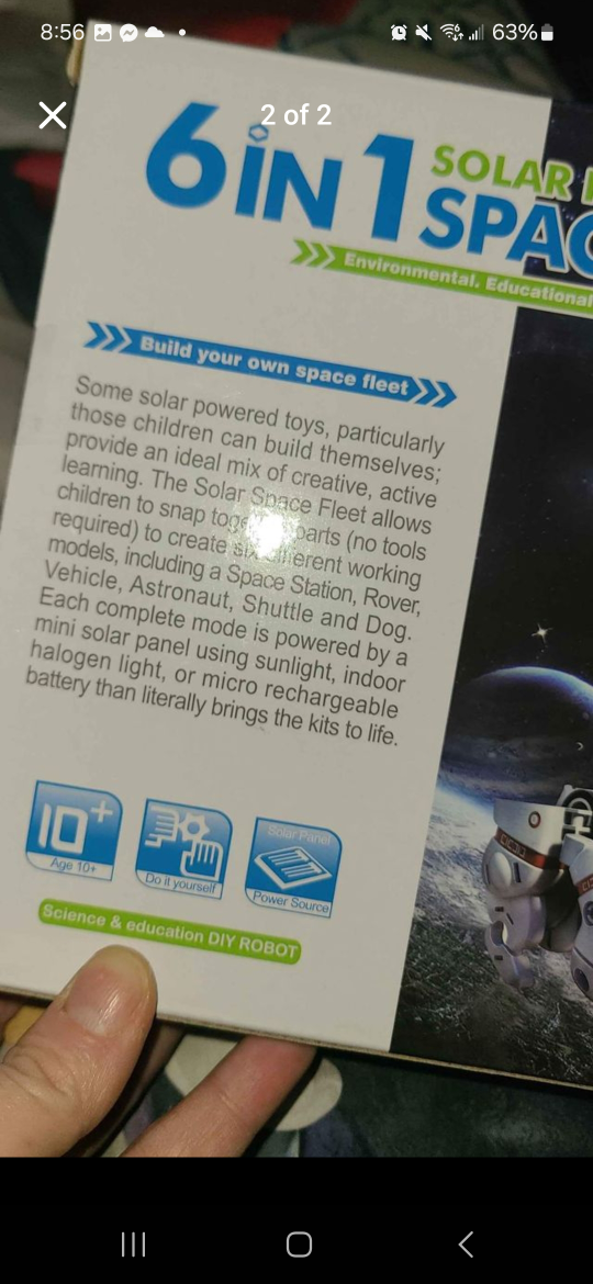 6 in 1 Solar Rechargeable Space Fleet - photo 2